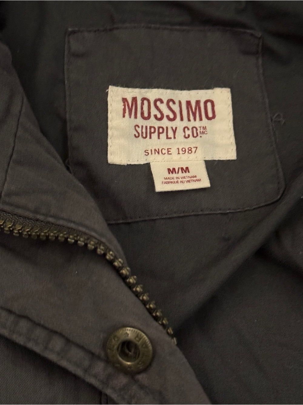 Mossimo Supply Co. Hooded Utility Jacket Winter Charcoal - Picture 5 of 16